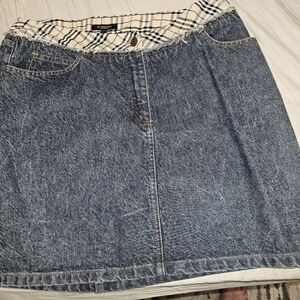 Burberry Denim Skirt